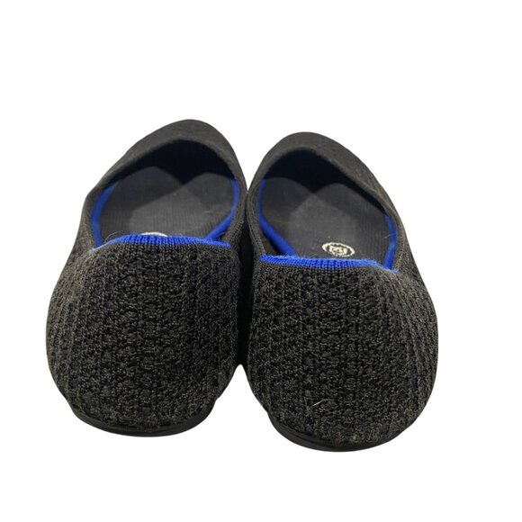 Rothys Womens Black round Toe knit ballet Flats shoes W6 neutral comfort - Picture 4 of 9